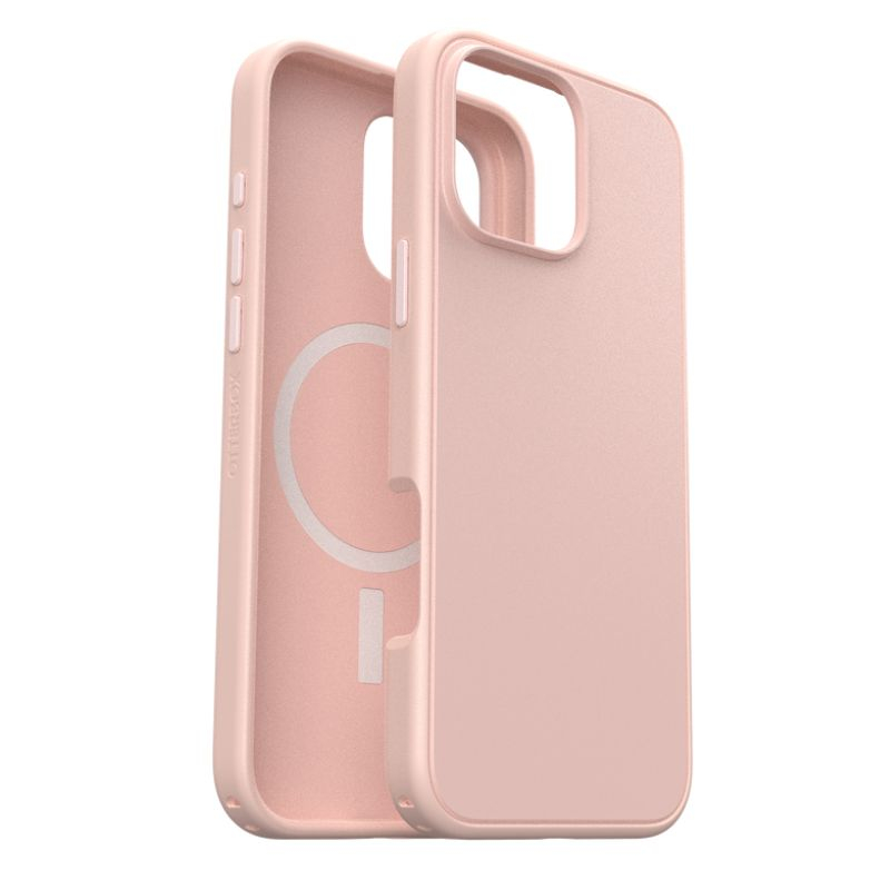 Pepmune Cover Magnetica per iPhone 16 Pro Max Custodia Compatibile con Magsafe Cornice Ondulata Forma Custodia Traslucida Opaca Cover Protettiva Sottile Antiurto Case per iPhone 16 Pro Max Rosa