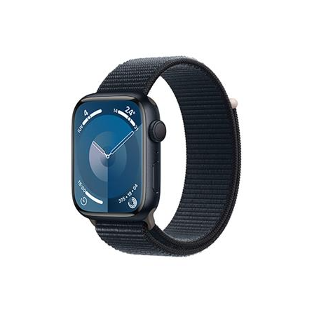 Apple Watch Series 9 GPS + Cellular 45mm alluminio mezzanotte con cinturino Sport Loop mezzanotte - Usato - Grado A