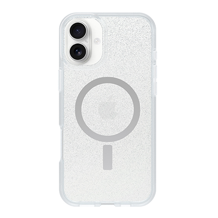 Cover OtterBox React Series compatibile MagSafe per iPhone 16 Plus - Trasparente scintillante