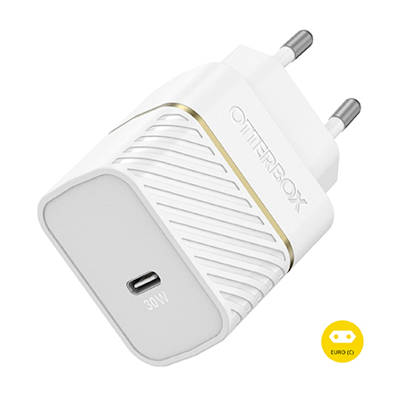 Caricatore da parete OtterBox 30W GaN con USB-C - Bianco
