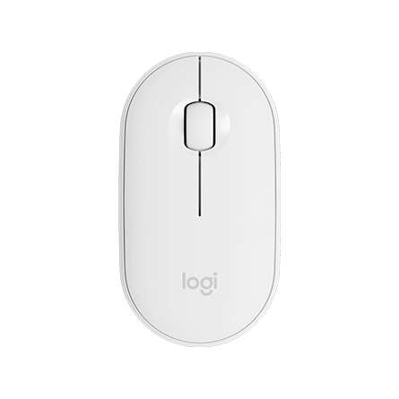 Mouse wireless e Bluetooth Pebble M350 di Logitech bianco