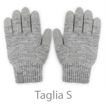 Moshi Digits Guanti Touchscreen Grigio Chiaro Taglia S