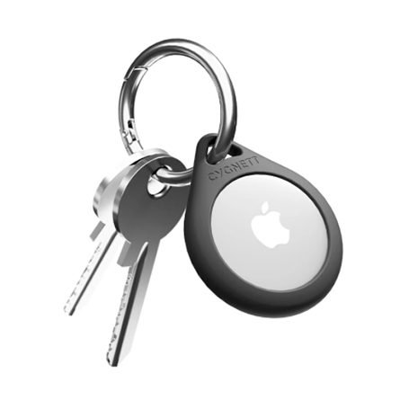 Set 2 portachiavi per AirTag in silicone di Cygnett nero