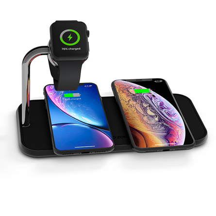 Tappetino Zens Qi doppio Apple Watch Juice