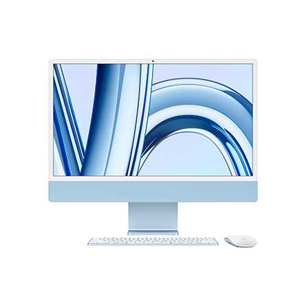 iMac 24" M3 / CPU 8‑core / GPU 8‑core / 8GB / 256GB SSD blu - Usato - Grado A