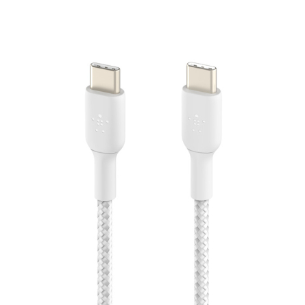 Cavo USB 2.0 Vention CTOWH 2 m 100 W 6 A da USB-C a USB-A intrecciato bianco
