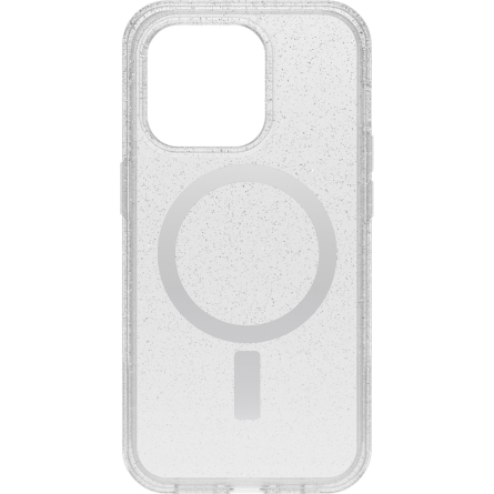 OtterBox − Cover Symmetry Series+ per iPhone 14 Pro compatibile MagSafe trasparente stardust