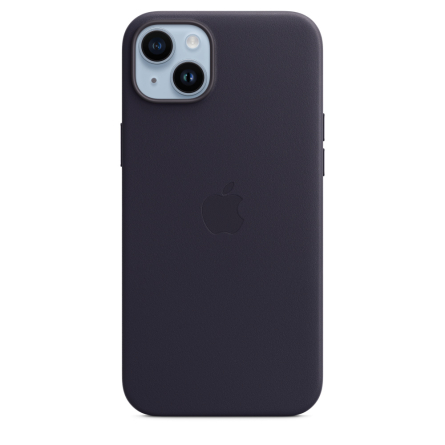 Custodia MagSafe in pelle per iPhone 14 Plus inchiostro