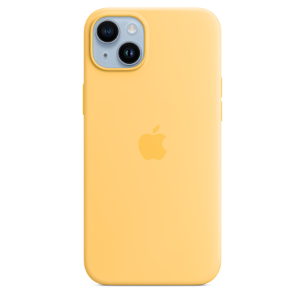 Custodia MagSafe in silicone per iPhone 14 Plus aurora
