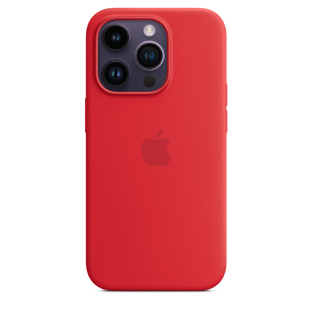 Custodia MagSafe in silicone per iPhone 14 Pro (PRODUCT)RED