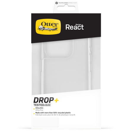 Custodia OtterBox React per iPhone 15 Pro - Trasparente