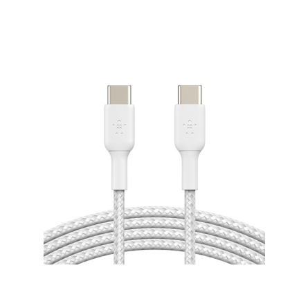 Cavo Intrecciato Pvc Usb-C To Usb-C 1m Twin Pack - Bianco