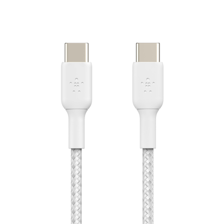 Cavo Intrecciato Pvc Usb-C To Usb-C 2m Twin Pack - Bianco