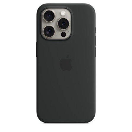 Custodia Apple MagSafe in silicone per iPhone 15 Pro - Nero