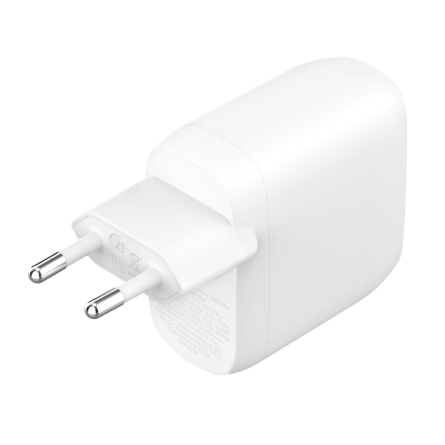 Caricabatterie Da Parete Dual 30w Porta Usb-C Pd 60w - Bianco