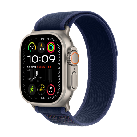 Apple Watch Ultra 2 GPS + Cellular 49mm titanio naturale con cinturino Trail Loop blu - S/M