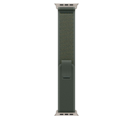 Cinturino Apple Trail Loop per Apple Watch Ultra 49mm in titanio naturale - S/M - Verde
