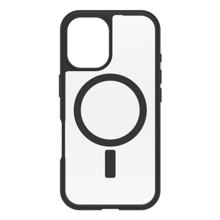 Cover OtterBox React Series compatibile MagSafe per iPhone 16 - Nero