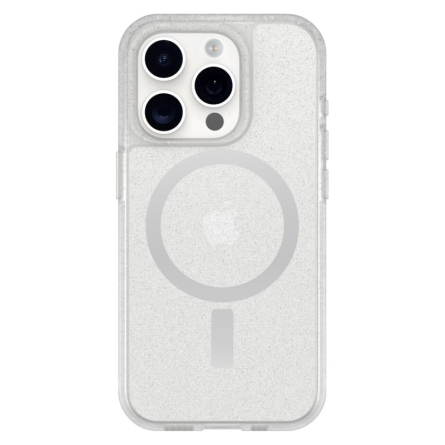 Cover OtterBox React Series compatibile MagSafe per iPhone 16 Pro - Trasparente scintillante