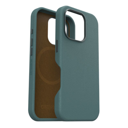 Cover OtterBox Symmetry Series Cactus Leather compatibile MagSafe per iPhone 16 Pro - Verde