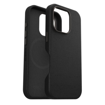 Cover OtterBox Symmetry Series Cactus Leather compatibile MagSafe per iPhone 16 Pro - Nero