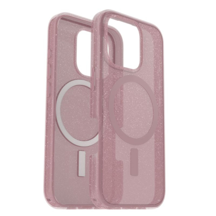 Cover OtterBox Symmetry Clear per iPhone 16 Pro compatibile MagSafe - Rosa