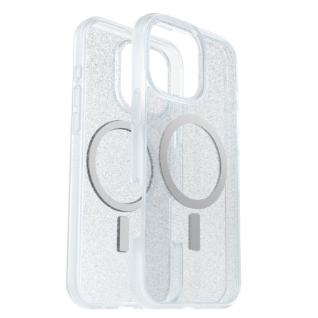 Cover OtterBox React Series compatibile MagSafe per iPhone 16 Pro Max - Trasparente scintillante