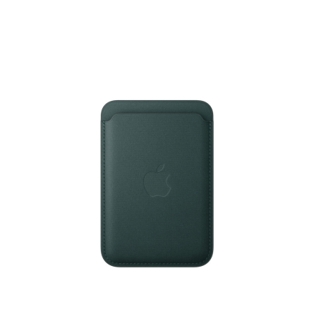 Portafoglio Apple MagSafe in tessuto FineWoven per iPhone - Verde scuro
