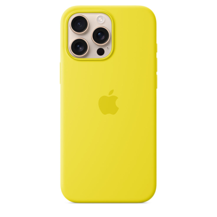 Custodia Apple MagSafe in silicone per iPhone 16 Pro Max - Giallo carambola