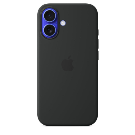 Custodia Apple MagSafe in silicone per iPhone 16 - Nero