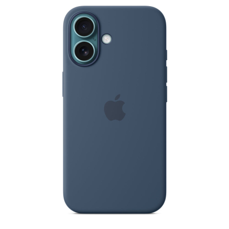 Custodia Apple MagSafe in silicone per iPhone 16 - Denim