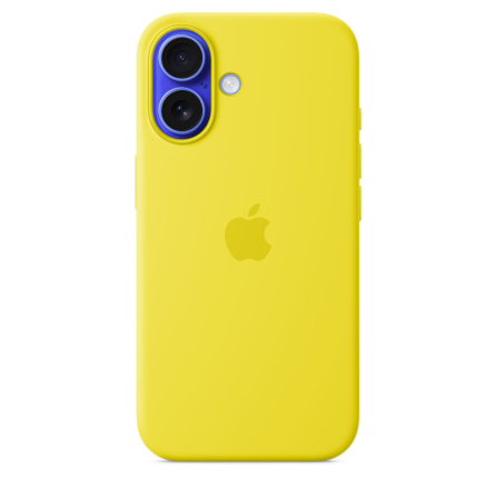 Custodia Apple MagSafe in silicone per iPhone 16 - Giallo carambola