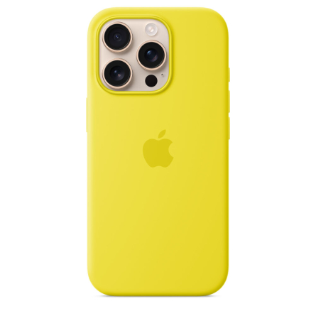 Custodia Apple MagSafe in silicone per iPhone 16 Pro - Giallo carambola