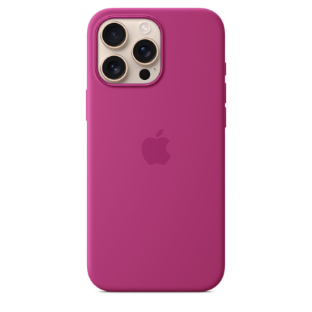Custodia Apple MagSafe in silicone per iPhone 16 Pro Max - Fucsia