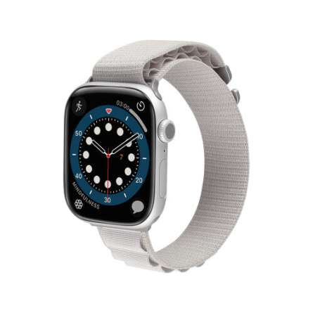 aiino Vertical - Cinturino Beige per Apple Watch Series 4-10 con cassa 44/45/46/49mm