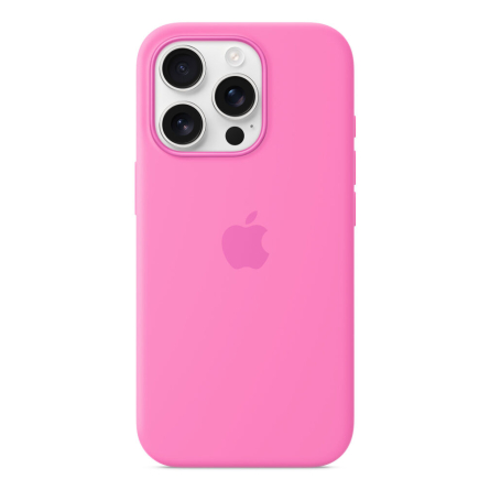Custodia Apple MagSafe in silicone per iPhone 16 Pro – Rosa peonia