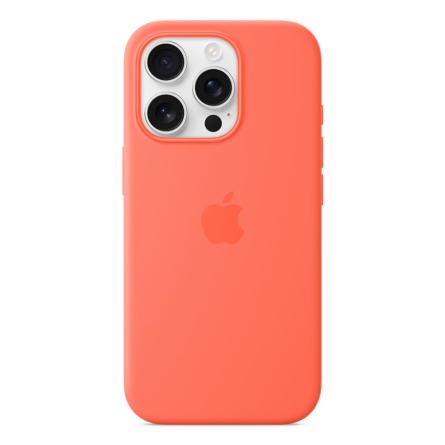 Custodia Apple MagSafe in silicone per iPhone 16 Pro – Mandarancio