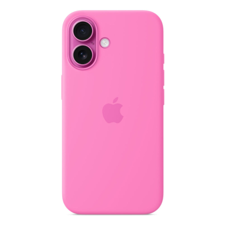 Custodia Apple MagSafe in silicone per iPhone 16 – Rosa peonia