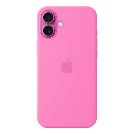 Custodia Apple MagSafe in silicone per iPhone 16 Plus – Rosa peonia