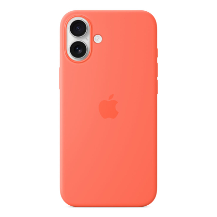 Custodia Apple MagSafe in silicone per iPhone 16 Plus – Mandarancio