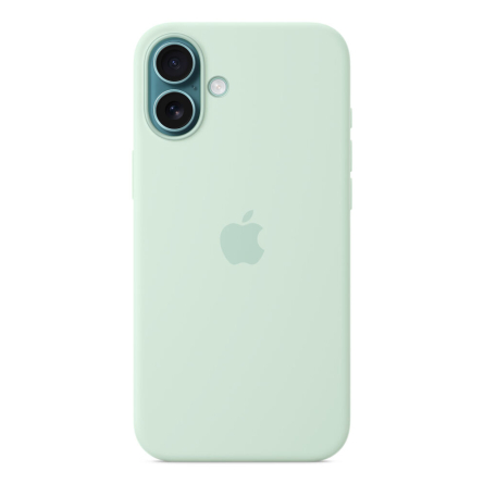 Custodia Apple MagSafe in silicone per iPhone 16 Plus – Acquamarina