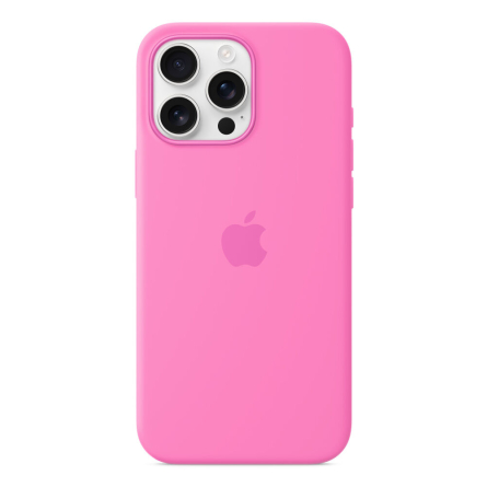 Custodia Apple MagSafe in silicone per iPhone 16 Pro Max – Rosa peonia