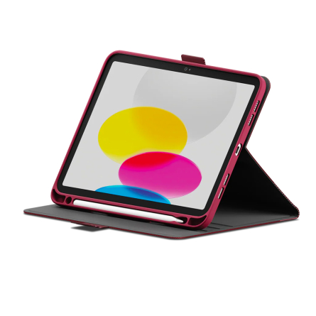 TekView Case per iPad 10,9" 10a gen. e iPad 11" 11a gen. Chip A16 - Rosso ciliegia