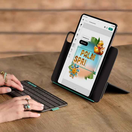 Custodia Con Tastiera Per Xiaomi Pad 6S Pro 12.4 Con Touchpad E Mouse Magnetica Rimovibile 94334514