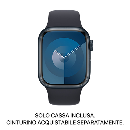 Cassa Apple Watch Series 9 GPS  41mm alluminio mezzanotte ricondizionata - Ottimo