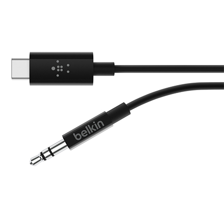 Cavo audio USB-C RockStar da 3,5mm di Belkin Nero - 0,9m