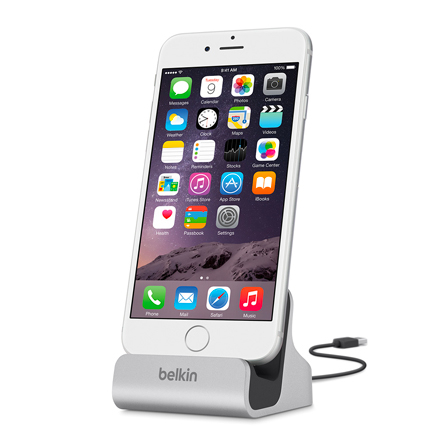 Dock di ricarica Belkin Mixit per iPhone e iPod con connettore Lightning argento