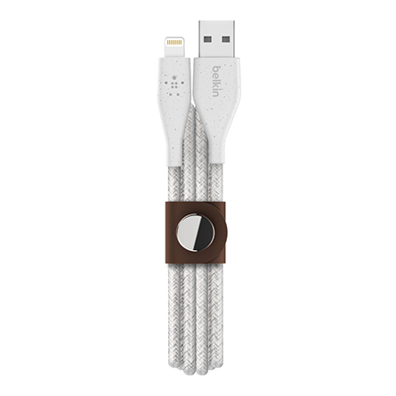 Cavo da Lightning a USB-A di Belkin con cinturino DuraTek Plus da 3 metri - F8J236bt10-WHT