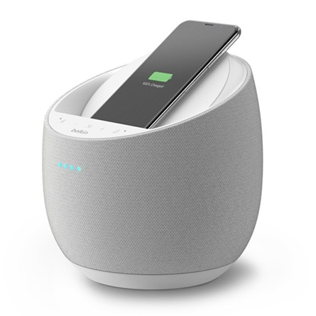 Soundform Elite Hi-Fi Smart Speaker + Wireless charger con Alexa e Air Play 2 bianco