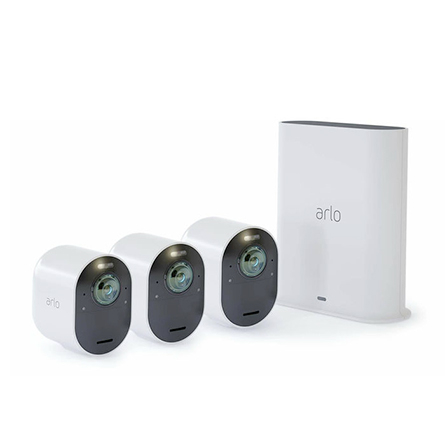 Sistema a 3 videocamere di sicurezza senza fili UHD 4K